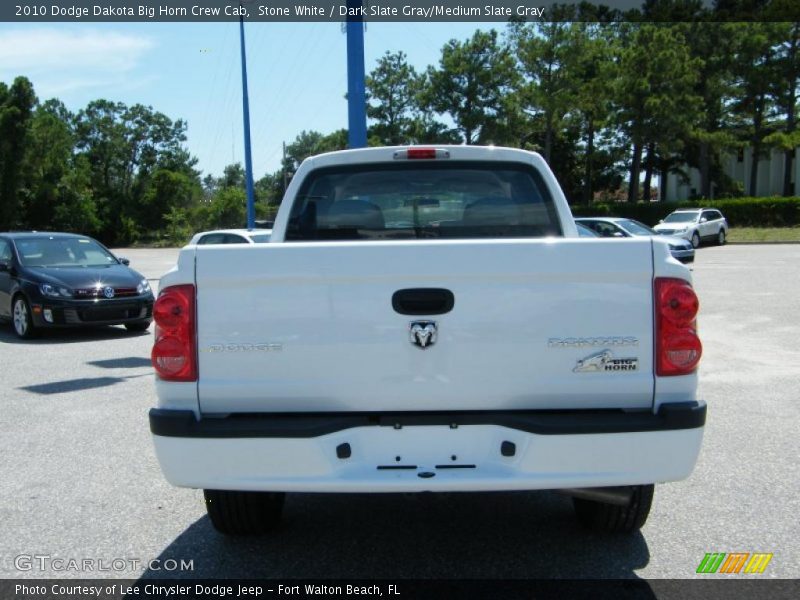 Stone White / Dark Slate Gray/Medium Slate Gray 2010 Dodge Dakota Big Horn Crew Cab