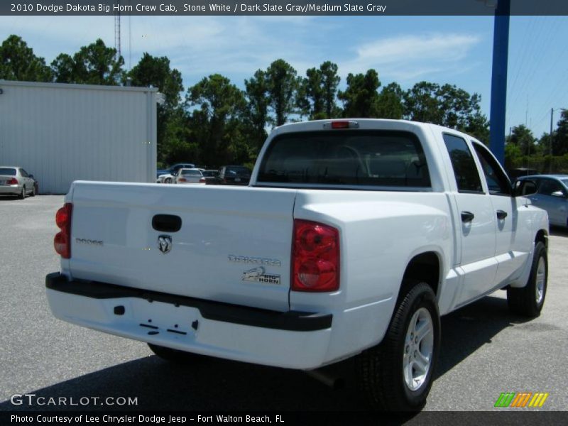 Stone White / Dark Slate Gray/Medium Slate Gray 2010 Dodge Dakota Big Horn Crew Cab