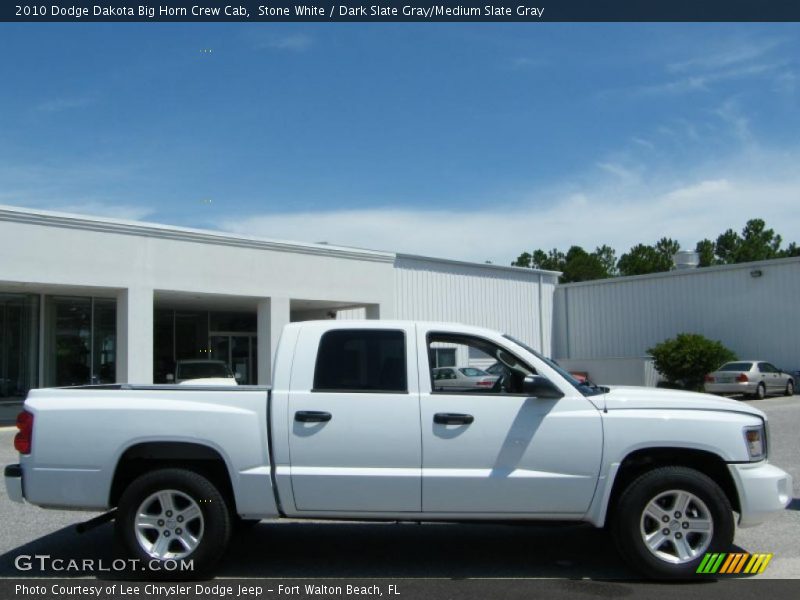 Stone White / Dark Slate Gray/Medium Slate Gray 2010 Dodge Dakota Big Horn Crew Cab