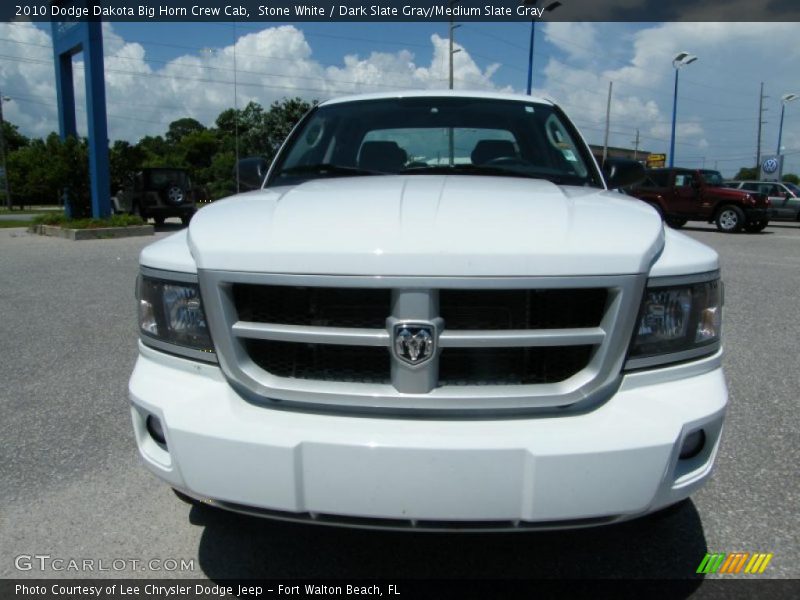 Stone White / Dark Slate Gray/Medium Slate Gray 2010 Dodge Dakota Big Horn Crew Cab