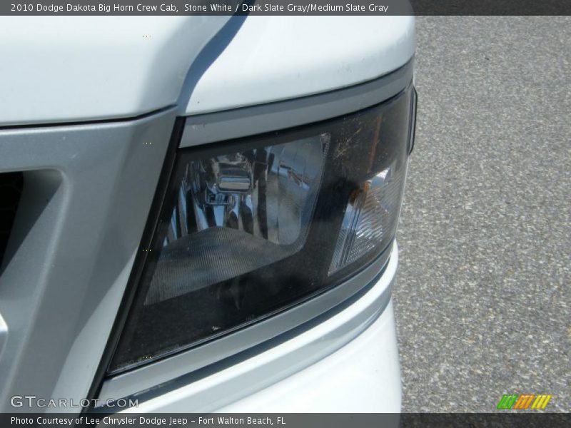 Stone White / Dark Slate Gray/Medium Slate Gray 2010 Dodge Dakota Big Horn Crew Cab