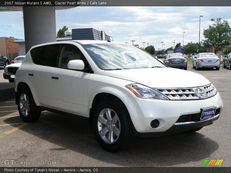 Glacier Pearl White / Cafe Latte 2007 Nissan Murano S AWD