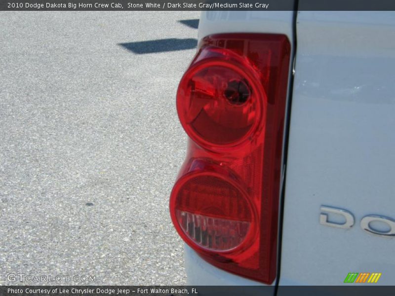 Stone White / Dark Slate Gray/Medium Slate Gray 2010 Dodge Dakota Big Horn Crew Cab