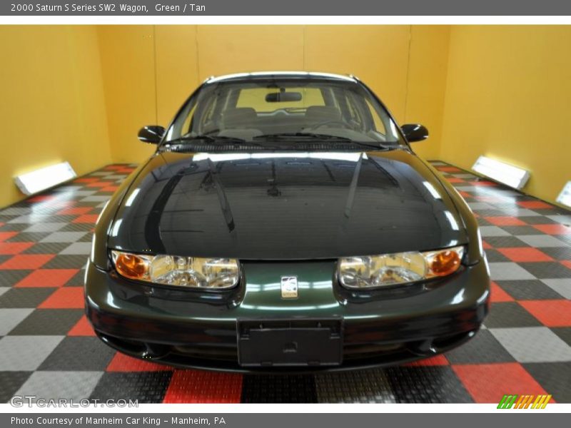 Green / Tan 2000 Saturn S Series SW2 Wagon
