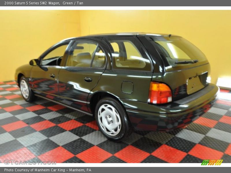 Green / Tan 2000 Saturn S Series SW2 Wagon