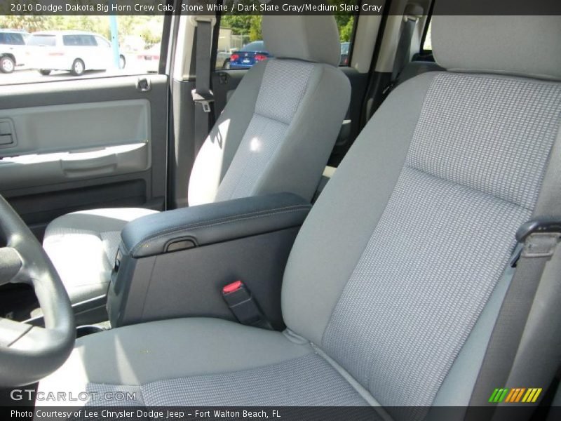 Stone White / Dark Slate Gray/Medium Slate Gray 2010 Dodge Dakota Big Horn Crew Cab