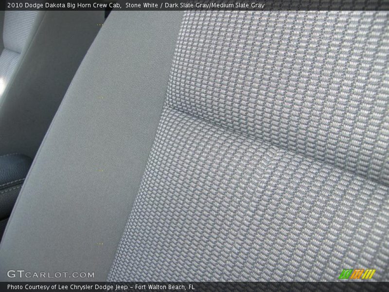 Stone White / Dark Slate Gray/Medium Slate Gray 2010 Dodge Dakota Big Horn Crew Cab