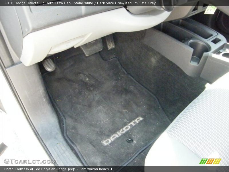 Stone White / Dark Slate Gray/Medium Slate Gray 2010 Dodge Dakota Big Horn Crew Cab