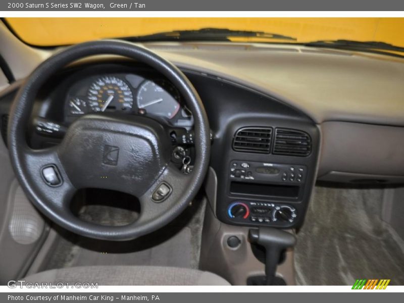 Green / Tan 2000 Saturn S Series SW2 Wagon