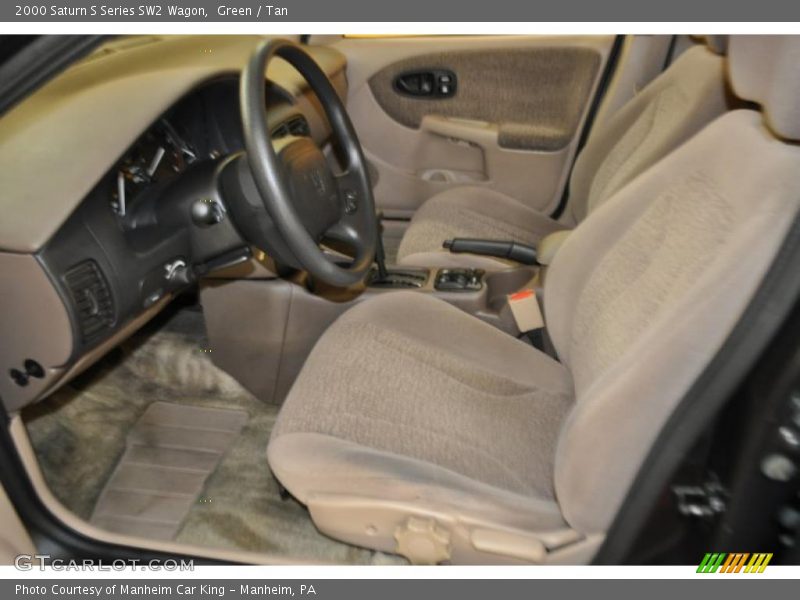 Green / Tan 2000 Saturn S Series SW2 Wagon