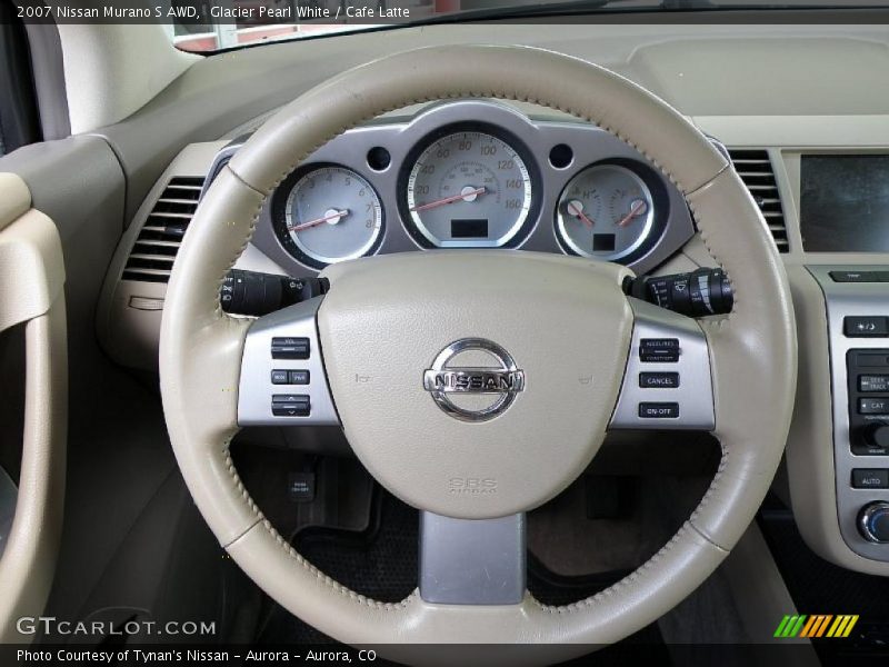 Glacier Pearl White / Cafe Latte 2007 Nissan Murano S AWD