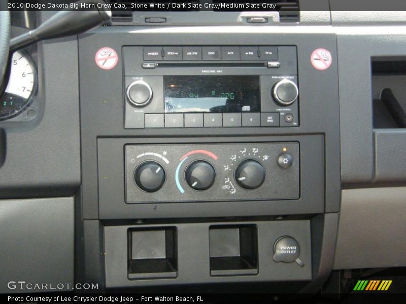 Stone White / Dark Slate Gray/Medium Slate Gray 2010 Dodge Dakota Big Horn Crew Cab