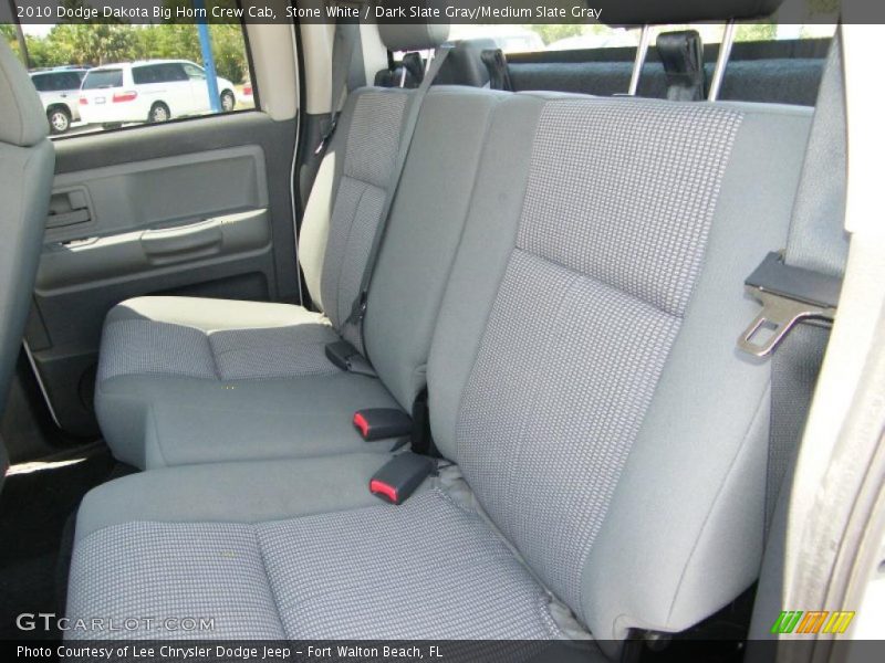 Stone White / Dark Slate Gray/Medium Slate Gray 2010 Dodge Dakota Big Horn Crew Cab