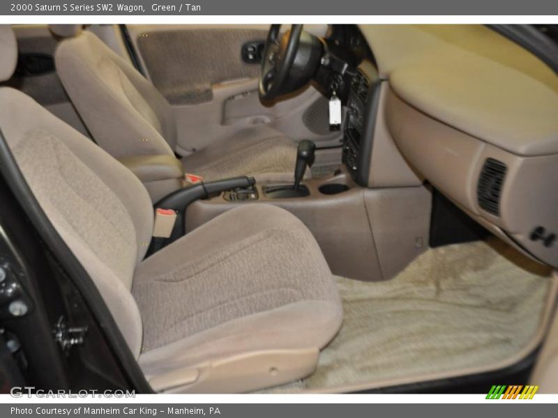 Green / Tan 2000 Saturn S Series SW2 Wagon