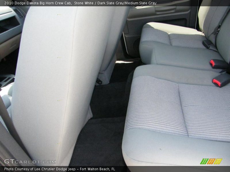 Stone White / Dark Slate Gray/Medium Slate Gray 2010 Dodge Dakota Big Horn Crew Cab