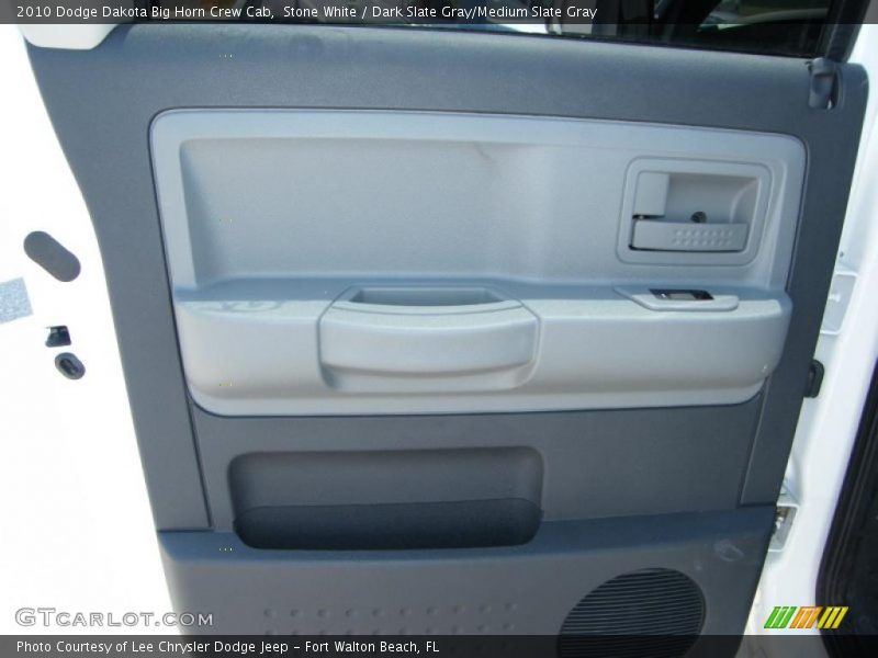 Stone White / Dark Slate Gray/Medium Slate Gray 2010 Dodge Dakota Big Horn Crew Cab