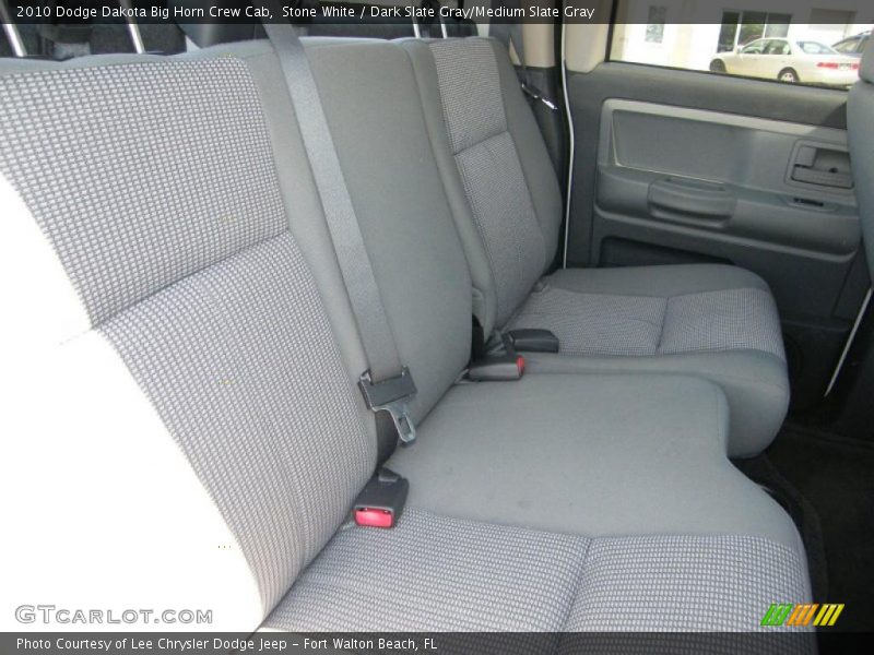Stone White / Dark Slate Gray/Medium Slate Gray 2010 Dodge Dakota Big Horn Crew Cab