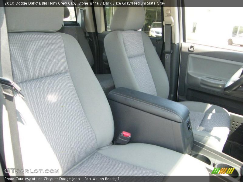 Stone White / Dark Slate Gray/Medium Slate Gray 2010 Dodge Dakota Big Horn Crew Cab