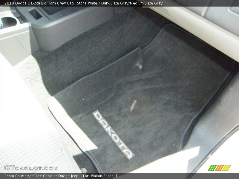 Stone White / Dark Slate Gray/Medium Slate Gray 2010 Dodge Dakota Big Horn Crew Cab