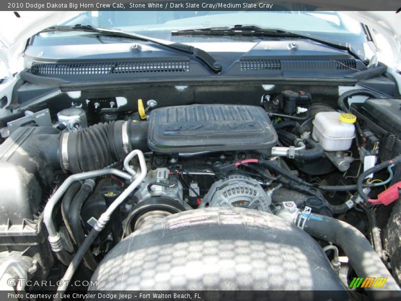Stone White / Dark Slate Gray/Medium Slate Gray 2010 Dodge Dakota Big Horn Crew Cab