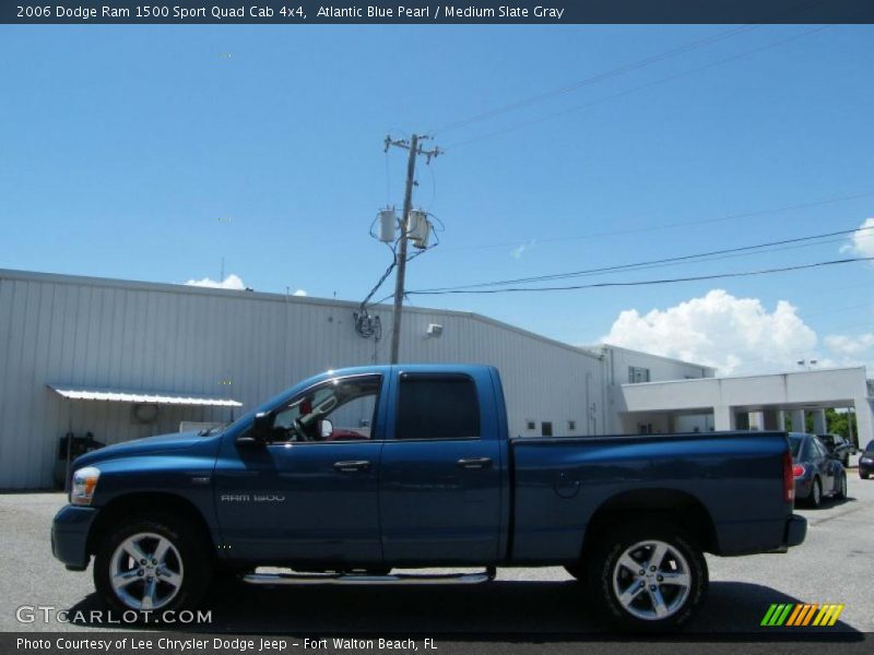 Atlantic Blue Pearl / Medium Slate Gray 2006 Dodge Ram 1500 Sport Quad Cab 4x4