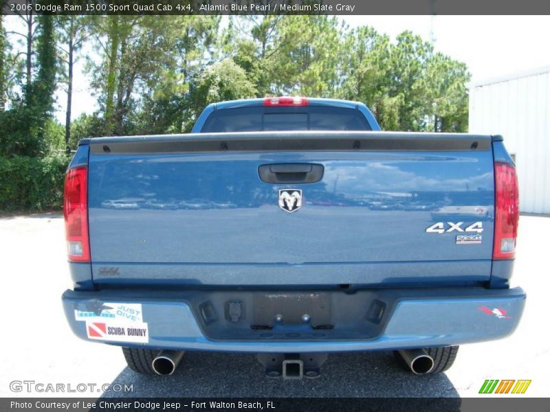 Atlantic Blue Pearl / Medium Slate Gray 2006 Dodge Ram 1500 Sport Quad Cab 4x4