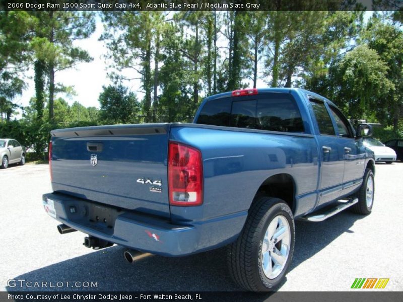 Atlantic Blue Pearl / Medium Slate Gray 2006 Dodge Ram 1500 Sport Quad Cab 4x4