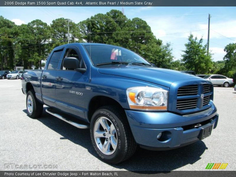 Atlantic Blue Pearl / Medium Slate Gray 2006 Dodge Ram 1500 Sport Quad Cab 4x4