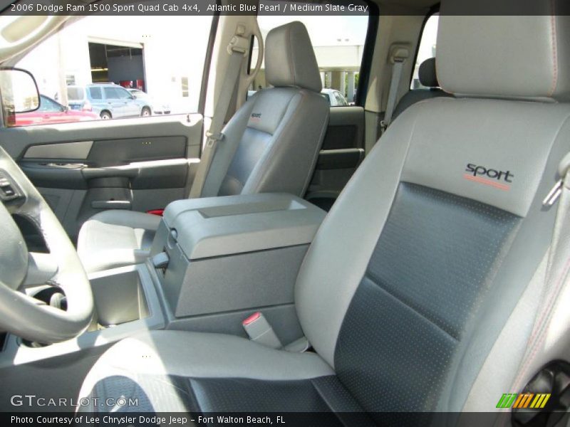 Atlantic Blue Pearl / Medium Slate Gray 2006 Dodge Ram 1500 Sport Quad Cab 4x4