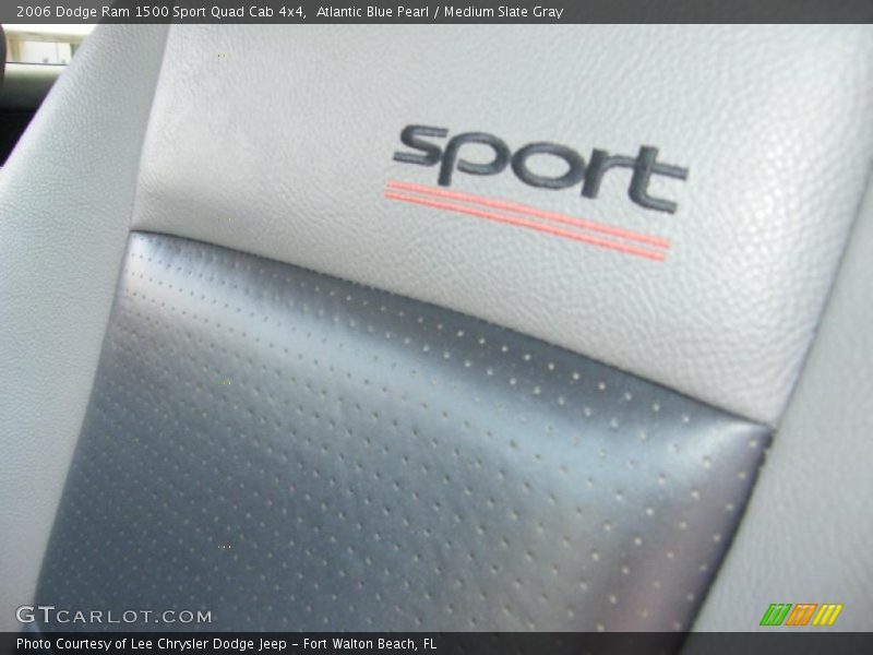 Atlantic Blue Pearl / Medium Slate Gray 2006 Dodge Ram 1500 Sport Quad Cab 4x4