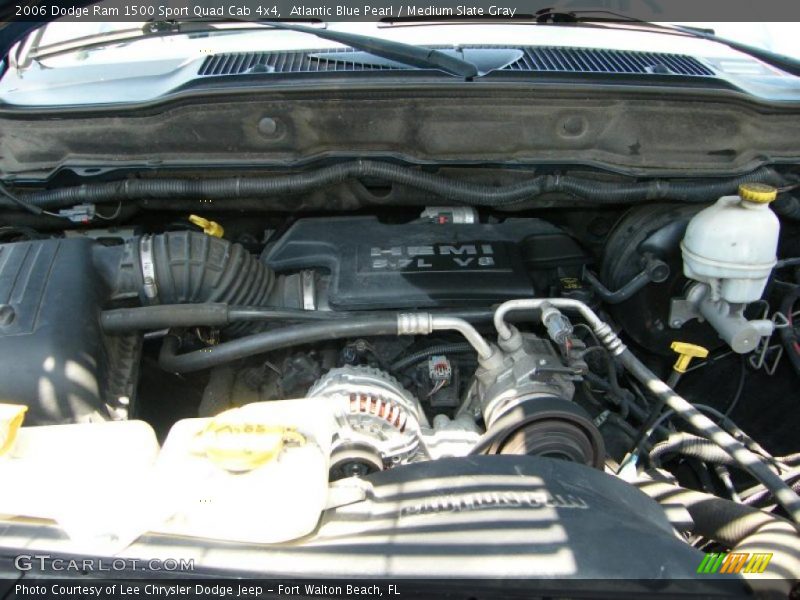 Atlantic Blue Pearl / Medium Slate Gray 2006 Dodge Ram 1500 Sport Quad Cab 4x4