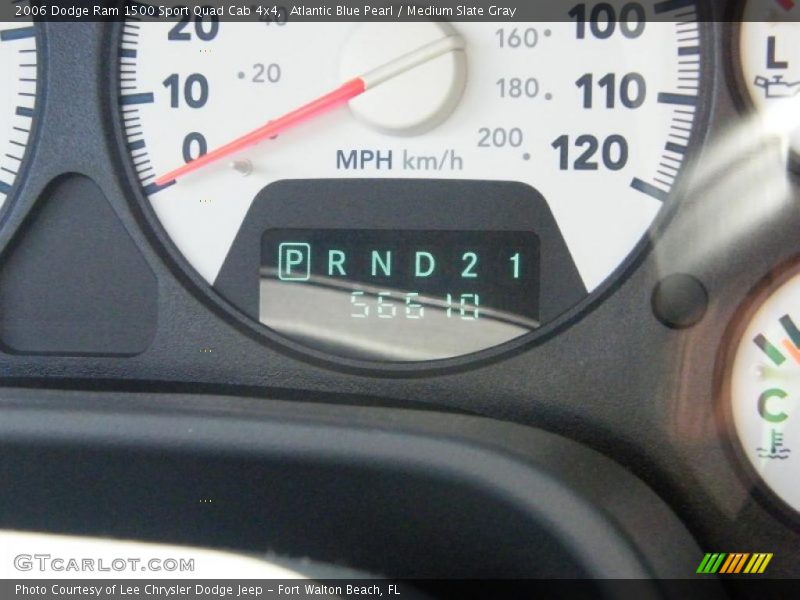 Atlantic Blue Pearl / Medium Slate Gray 2006 Dodge Ram 1500 Sport Quad Cab 4x4