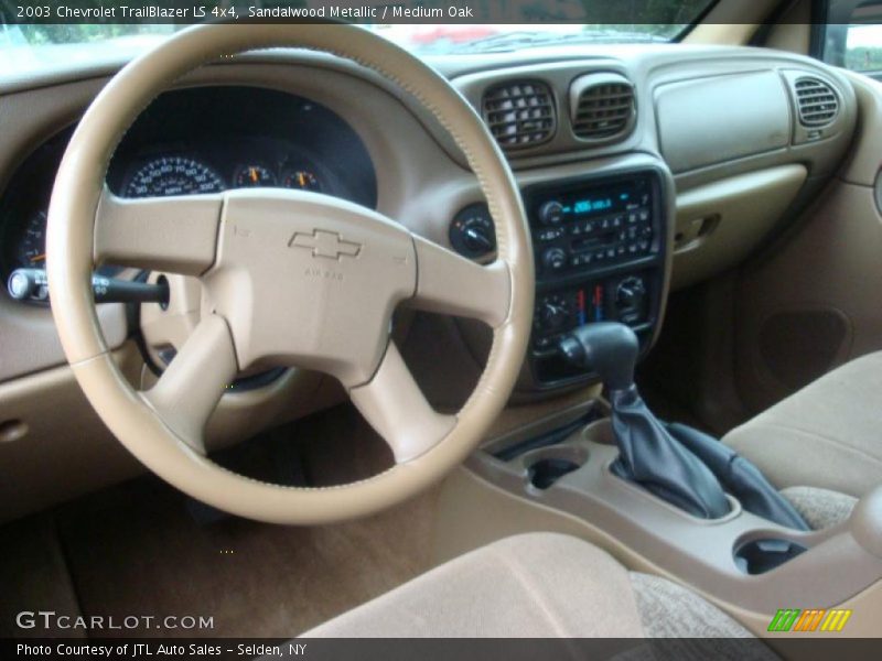 Sandalwood Metallic / Medium Oak 2003 Chevrolet TrailBlazer LS 4x4