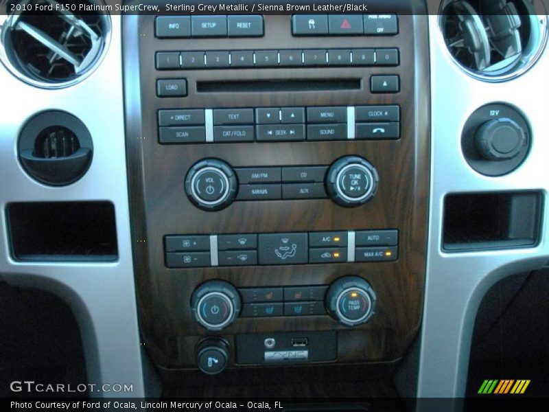 Sterling Grey Metallic / Sienna Brown Leather/Black 2010 Ford F150 Platinum SuperCrew