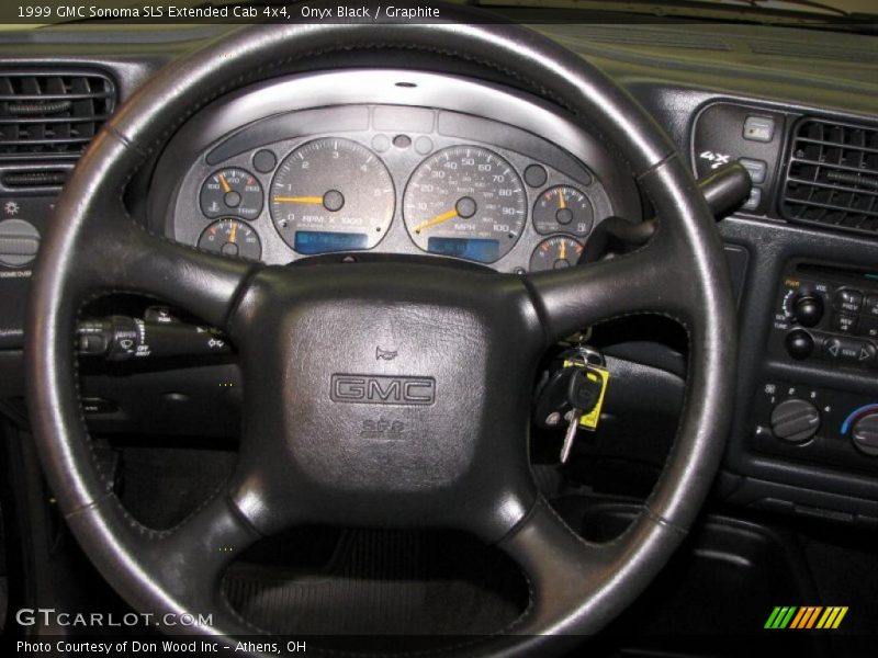Onyx Black / Graphite 1999 GMC Sonoma SLS Extended Cab 4x4