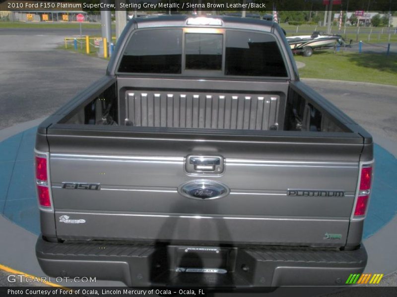 Sterling Grey Metallic / Sienna Brown Leather/Black 2010 Ford F150 Platinum SuperCrew