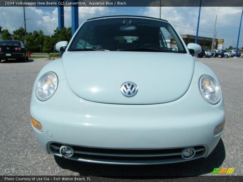 Aquarius Blue / Black 2004 Volkswagen New Beetle GLS Convertible