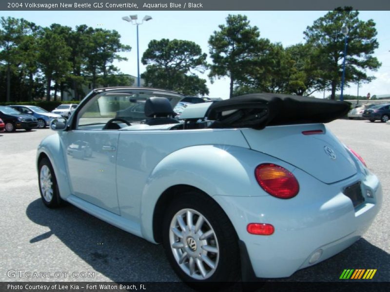 Aquarius Blue / Black 2004 Volkswagen New Beetle GLS Convertible