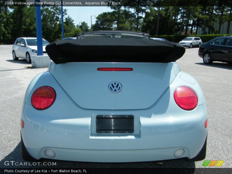 Aquarius Blue / Black 2004 Volkswagen New Beetle GLS Convertible