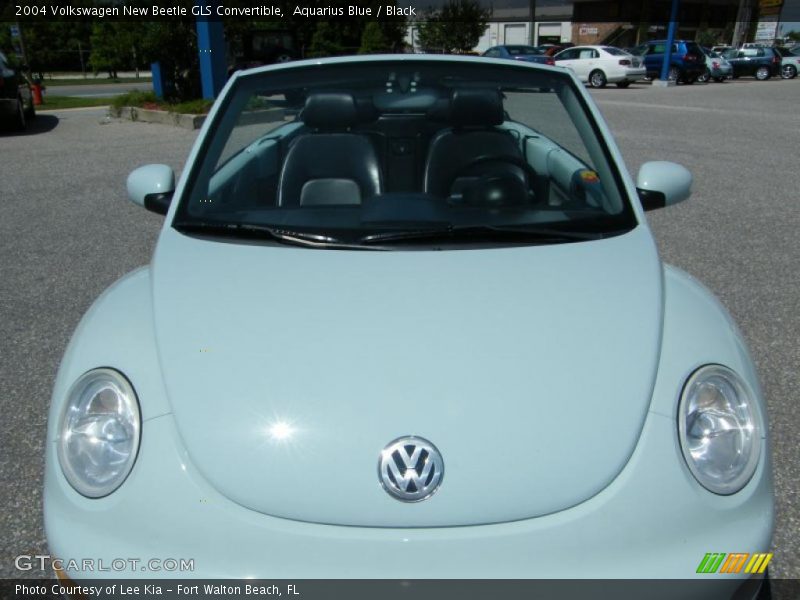 Aquarius Blue / Black 2004 Volkswagen New Beetle GLS Convertible