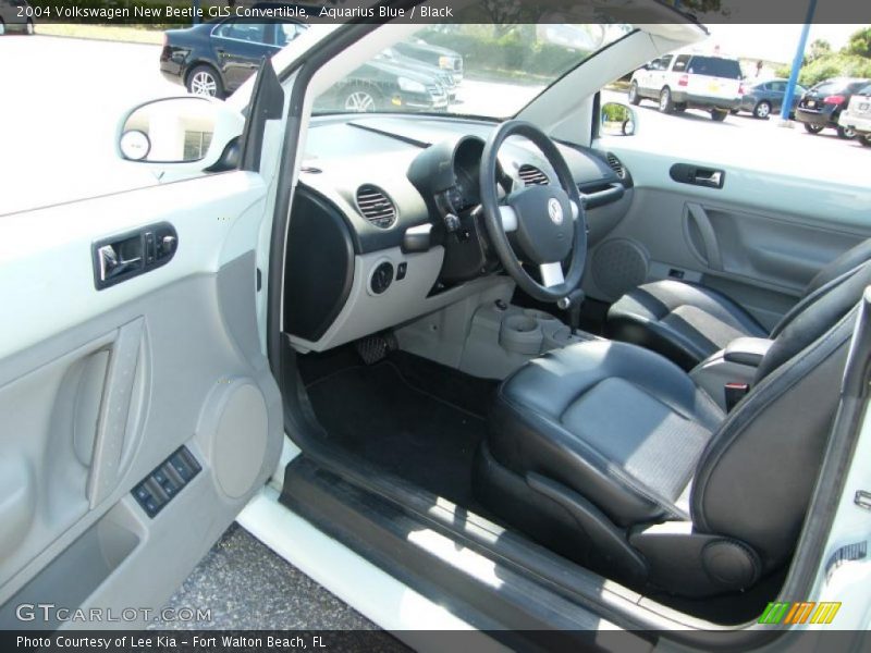 Aquarius Blue / Black 2004 Volkswagen New Beetle GLS Convertible
