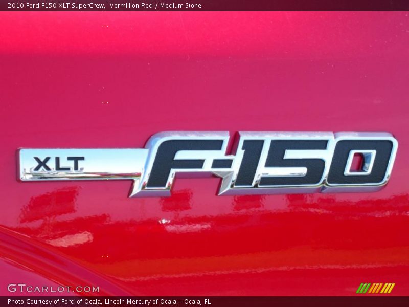 Vermillion Red / Medium Stone 2010 Ford F150 XLT SuperCrew