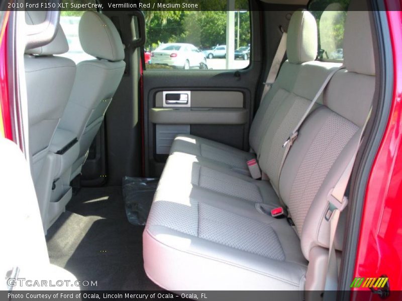 Vermillion Red / Medium Stone 2010 Ford F150 XLT SuperCrew