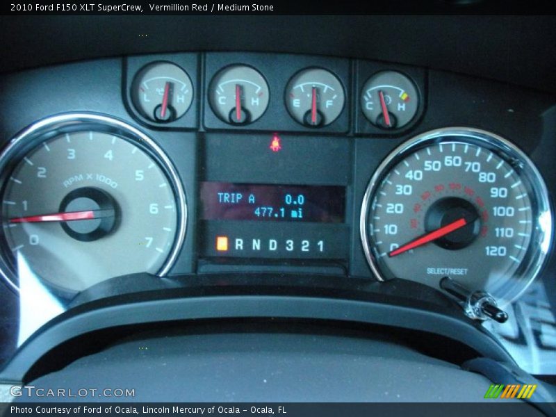 Vermillion Red / Medium Stone 2010 Ford F150 XLT SuperCrew