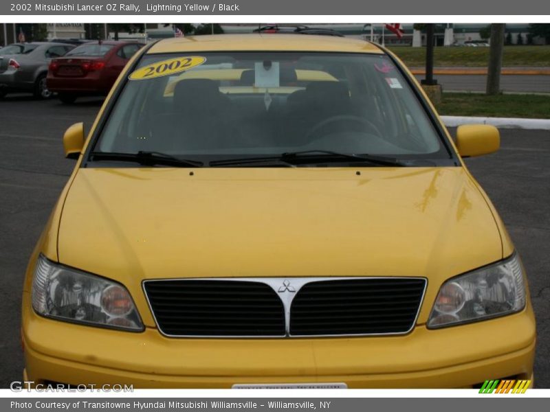 Lightning Yellow / Black 2002 Mitsubishi Lancer OZ Rally