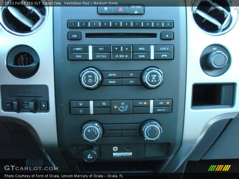 Vermillion Red / Medium Stone 2010 Ford F150 XLT SuperCrew