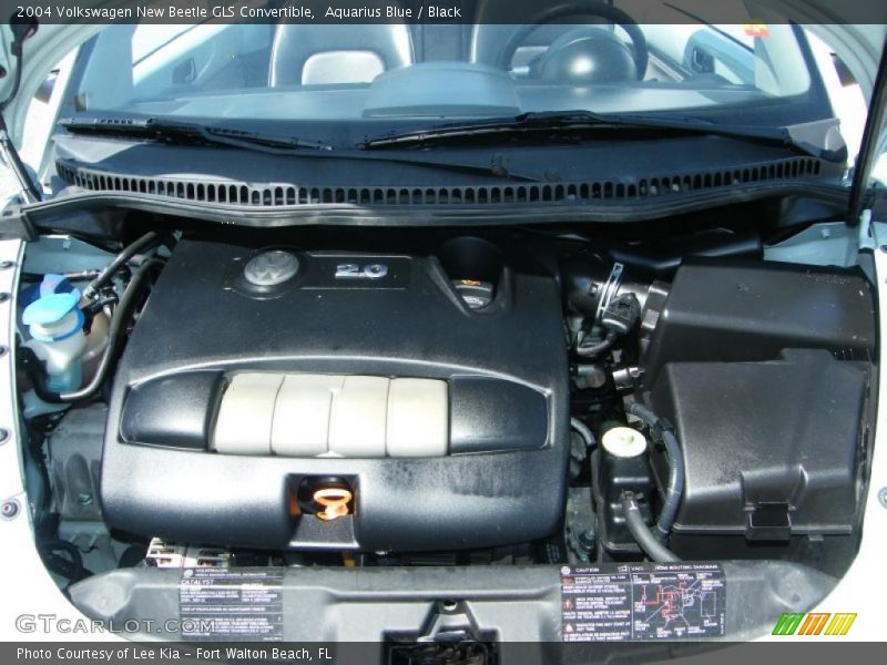 Aquarius Blue / Black 2004 Volkswagen New Beetle GLS Convertible