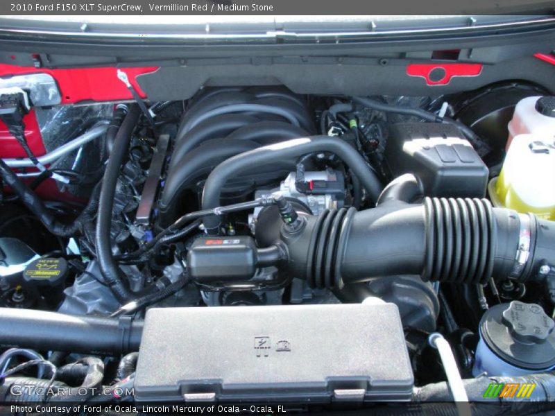 Vermillion Red / Medium Stone 2010 Ford F150 XLT SuperCrew