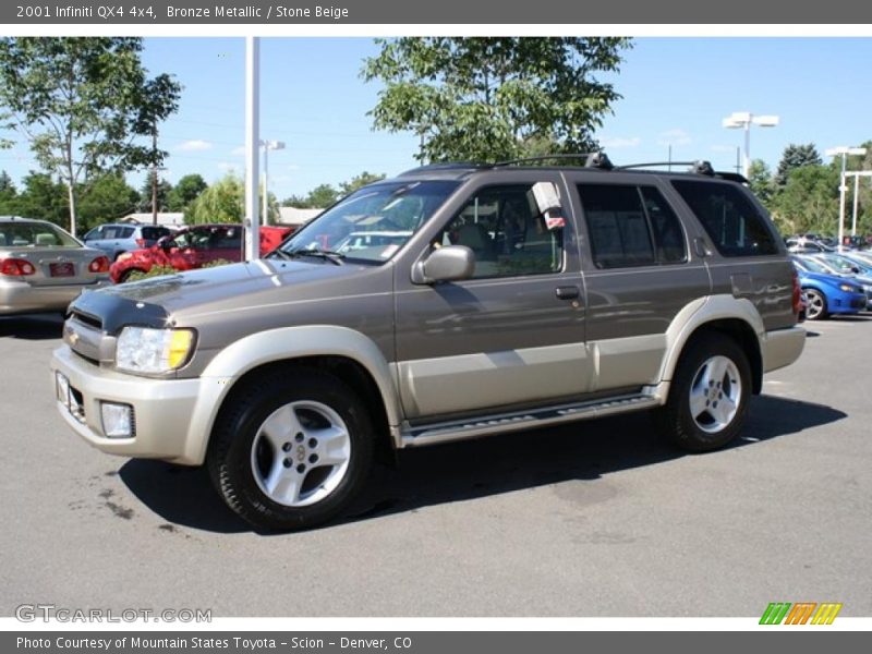 Bronze Metallic / Stone Beige 2001 Infiniti QX4 4x4