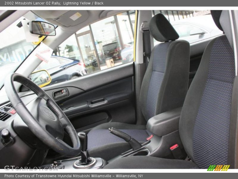 Lightning Yellow / Black 2002 Mitsubishi Lancer OZ Rally